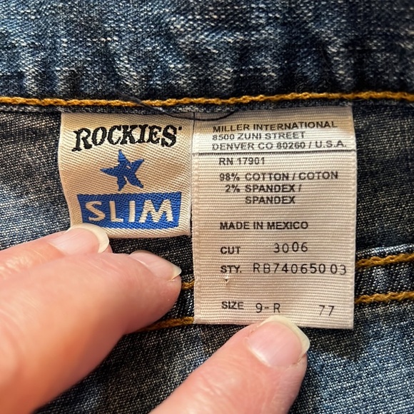 Rockies Well Built Slim Jeans Size 29 - Picture 8 of 11